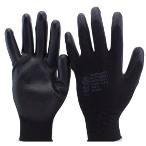 LUVA DE PU PRETA SS1003  CA 32034 SUPER SAFETY - Imagem 4