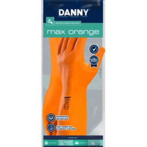 LUVA DE LATEX REFORCADA MAX ORANGE CA 11286 DANNY - Imagem 3