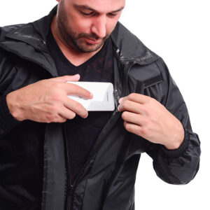 CONJUNTO MOTOCICLISTA EM NYLON PLUS PRETO CA 28721/ 28740 VERTICE - Imagem 4